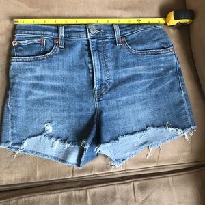 Levi’s High Wasted Jean Shorts